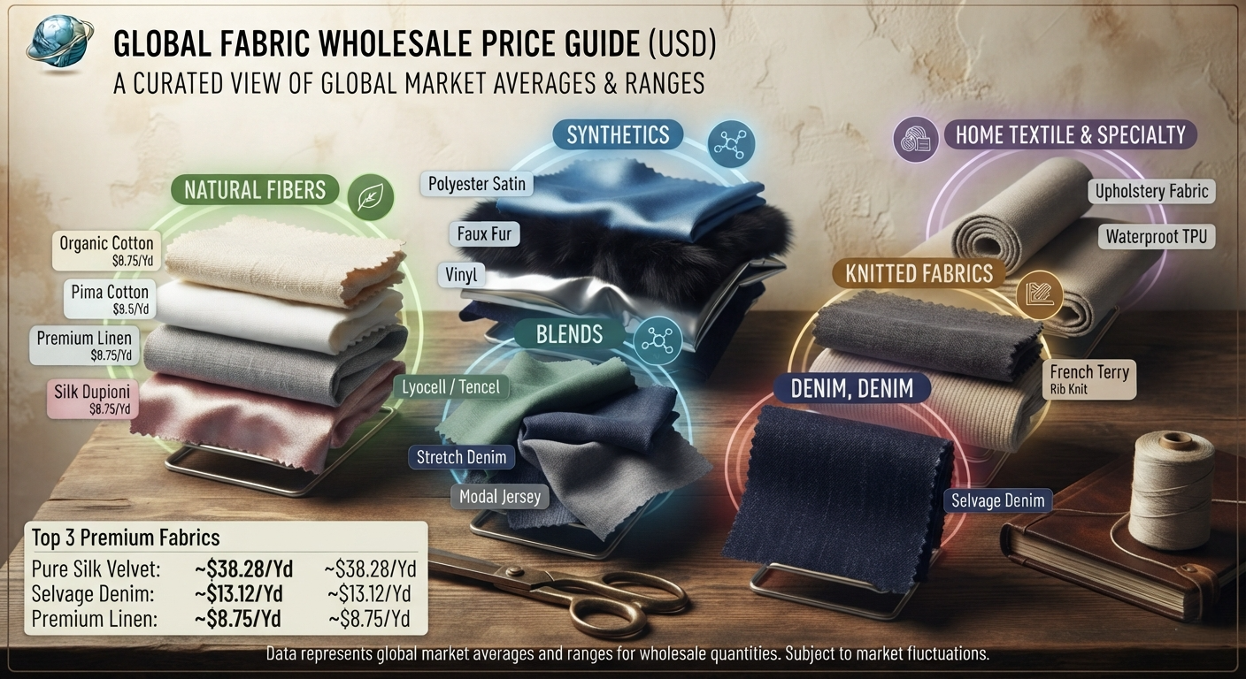 Fabric Prices: Wholesale Cost per Yard & Meter (USD) + Price Ranges