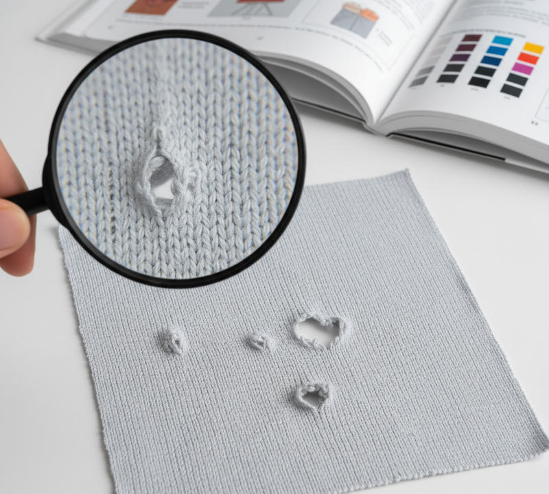 Knit fabric Defect