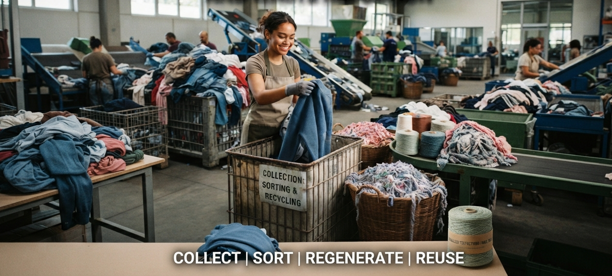 Circular Fashion & Textile Recycling: The Future of Sustainable Fashion and Waste Reduction