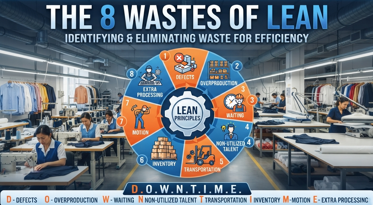 The 8 Wastes of Lean: A Complete Guide to Spotting and Eliminating DOWNTIME in Your Organization