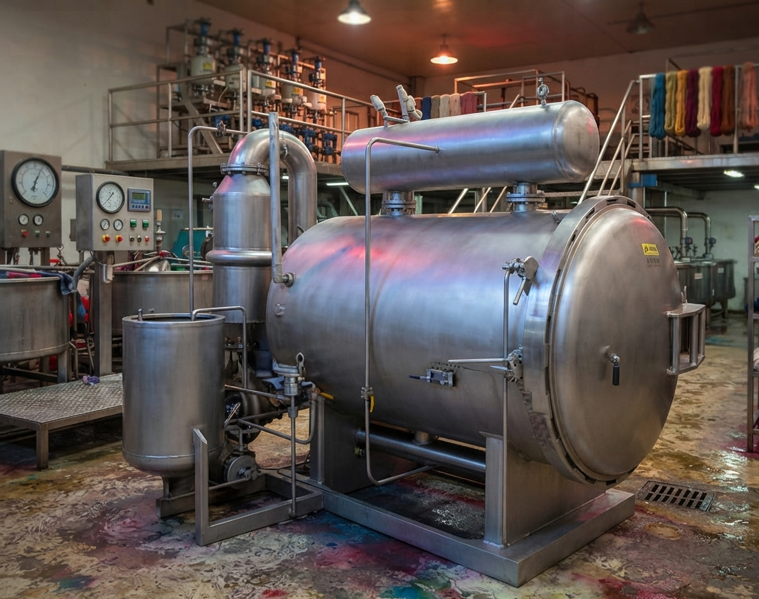 Beam dyeing machines