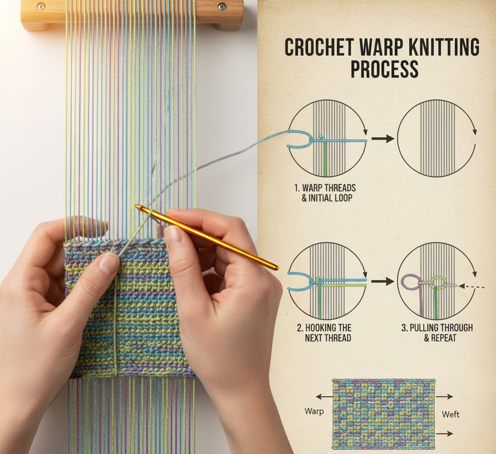 Warp‑knit Crochet