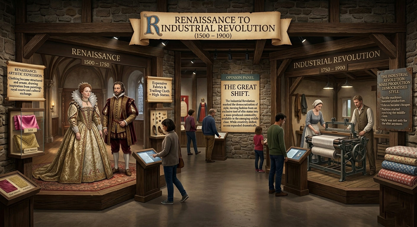 Renaissance to Industrial Revolution fashion