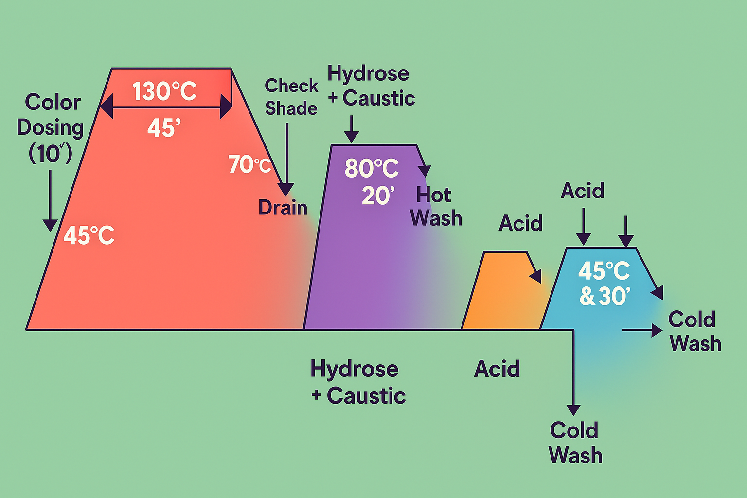 Disperse Dyeing on Polyester