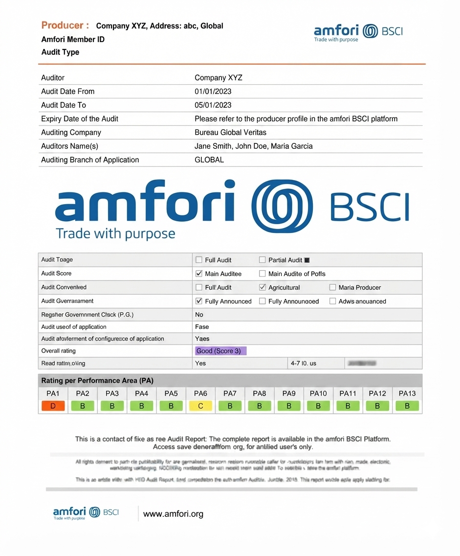 BSCI: Business Social Compliance Initiative