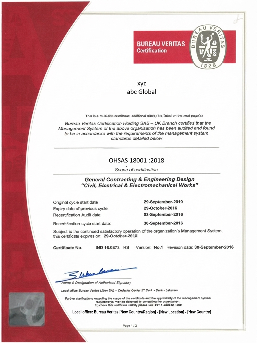 OHSAS 18001