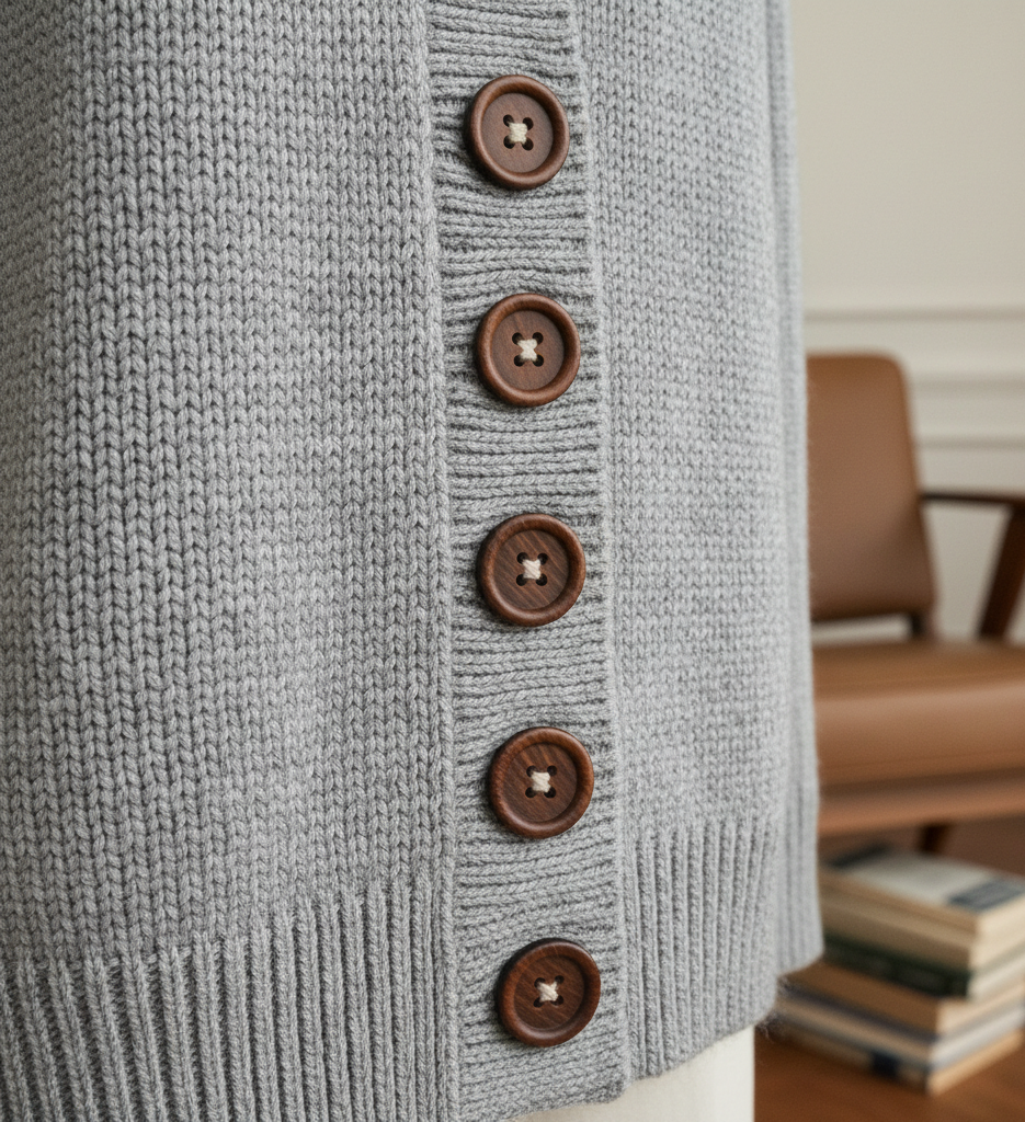 Button Attachment in Sweaters