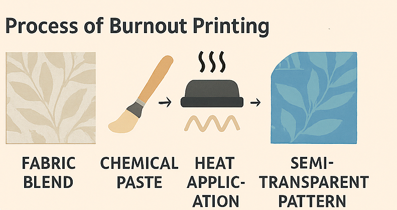 Burnout Printing Process Flow