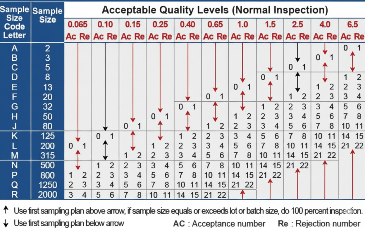 AQL chart