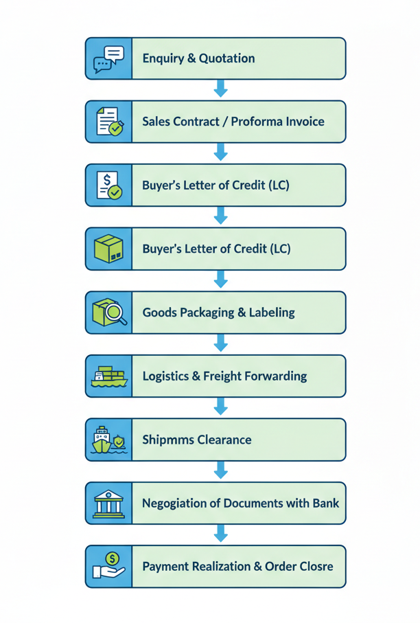 Export procedure