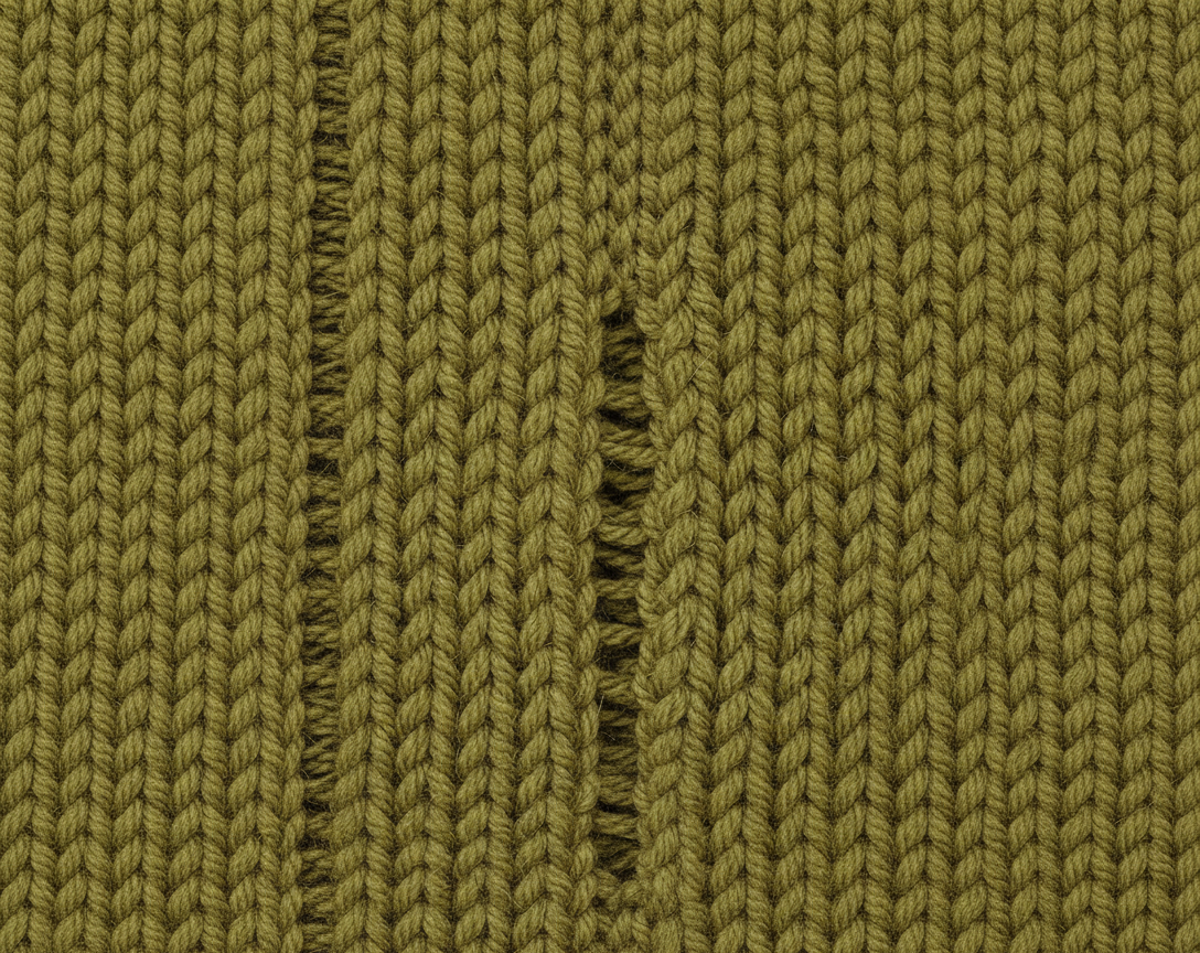Drop stitch / ladder / run