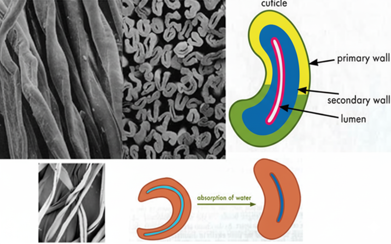 Cotton Cross Sectional view
