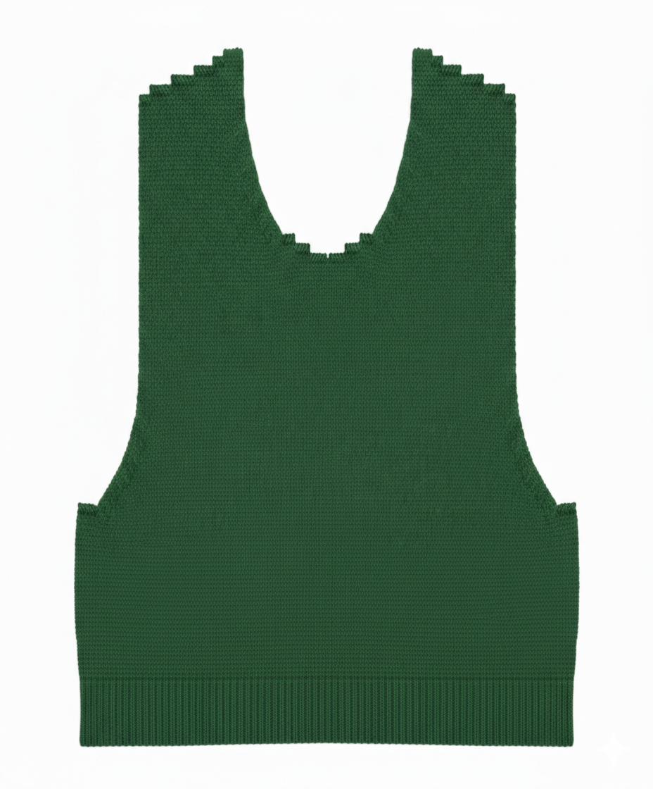 Knitted sweater part