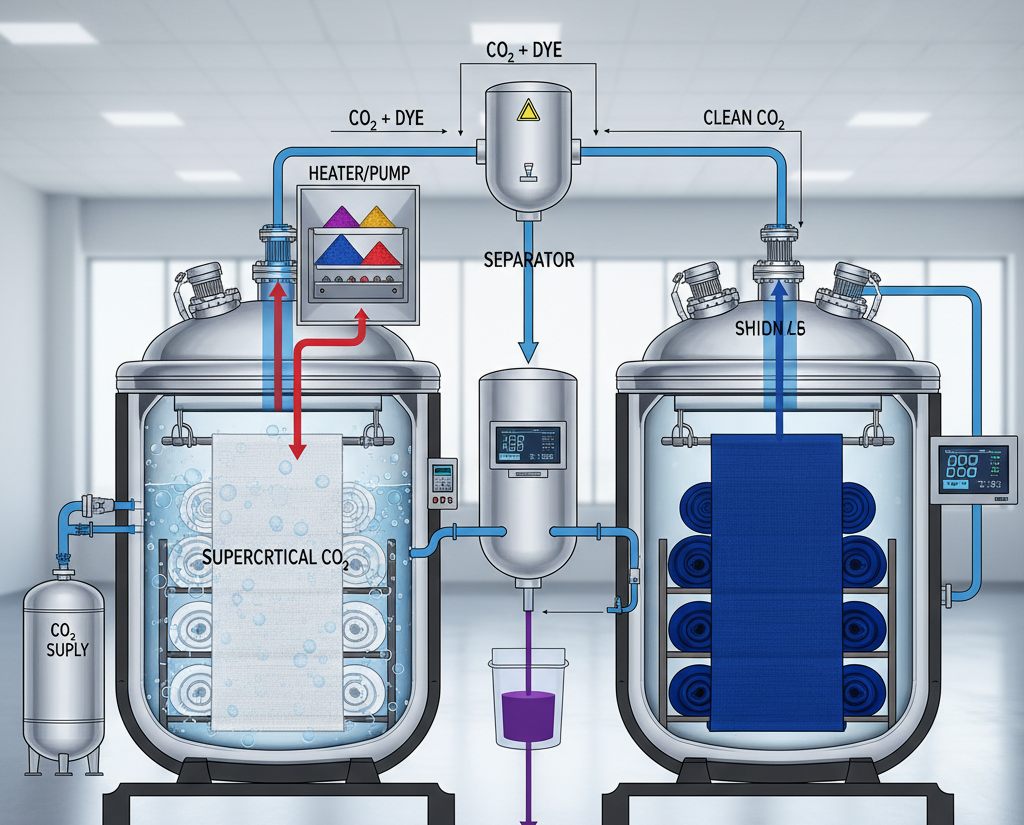 Supercritical CO₂ Dyeing (scCO₂)