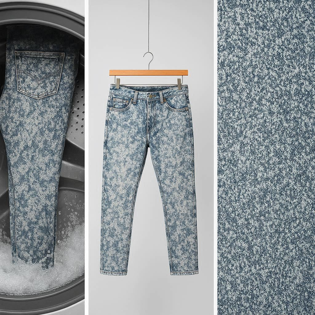 Acid wash effect