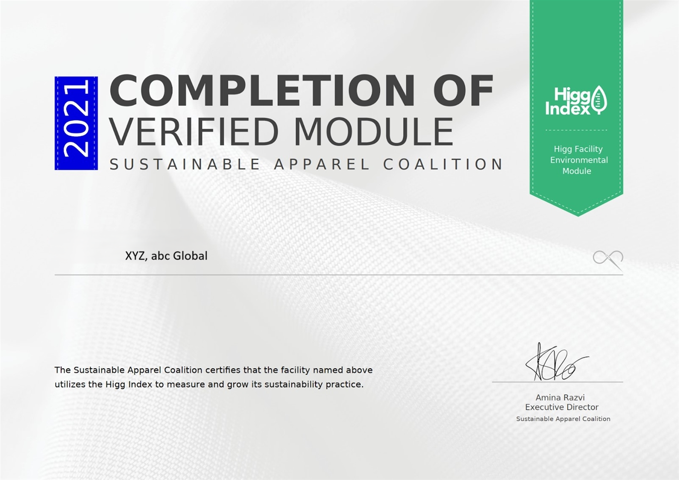 Higg Index